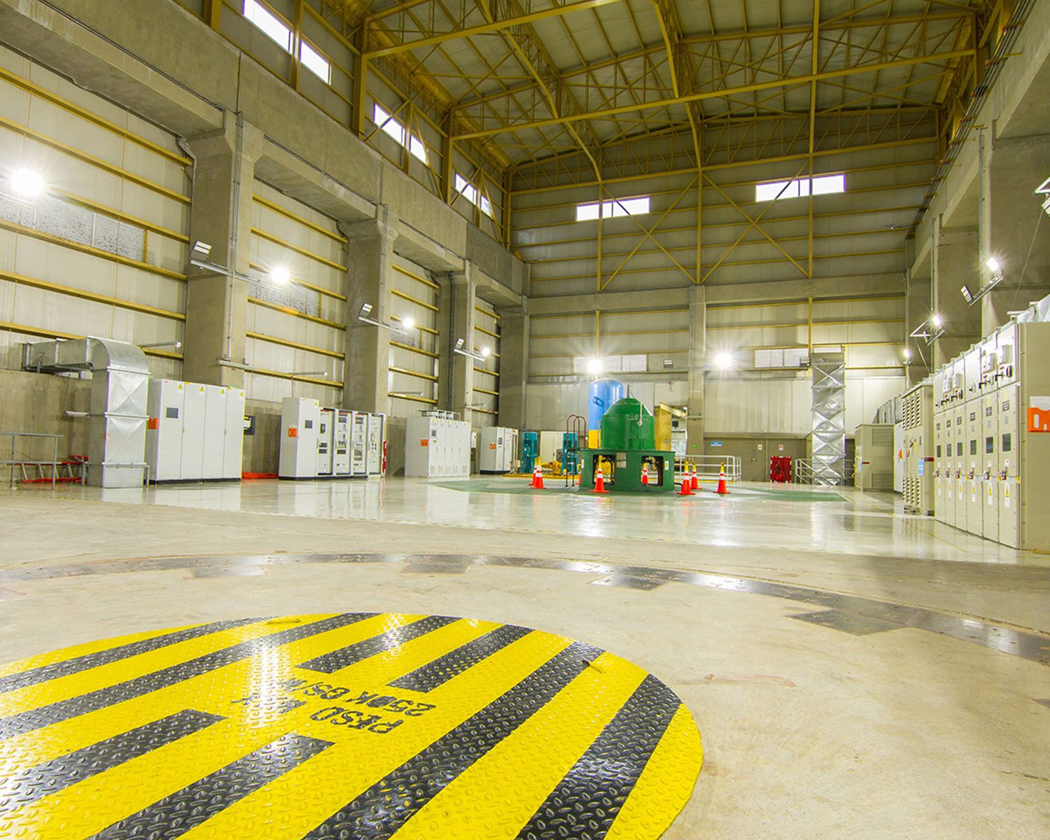 Inside of a power plant