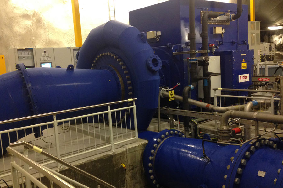 Machine room interior